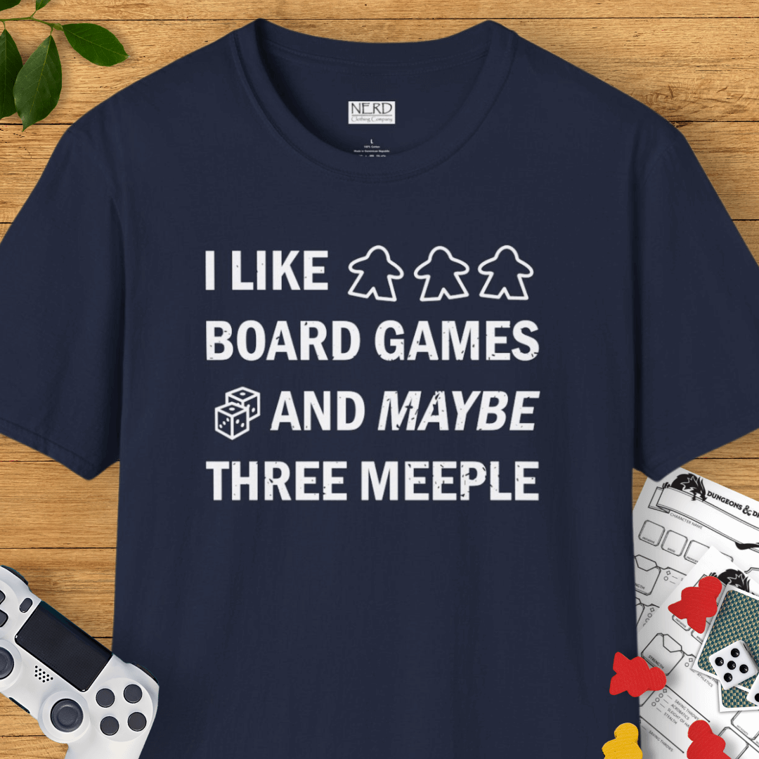 I Like Board Games And Maybe 3 Meeple T-Shirt