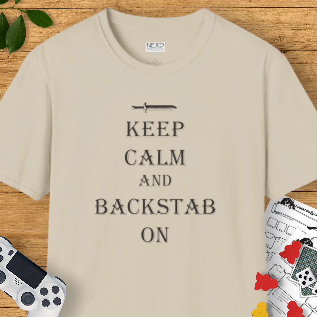 Keep Calm & Backstab On T-Shirt