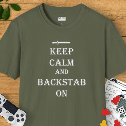 Keep Calm & Backstab On T-Shirt