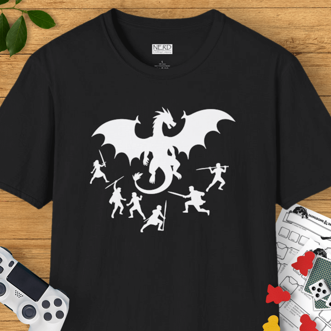 Party VS Dragon Silhouette T-Shirt