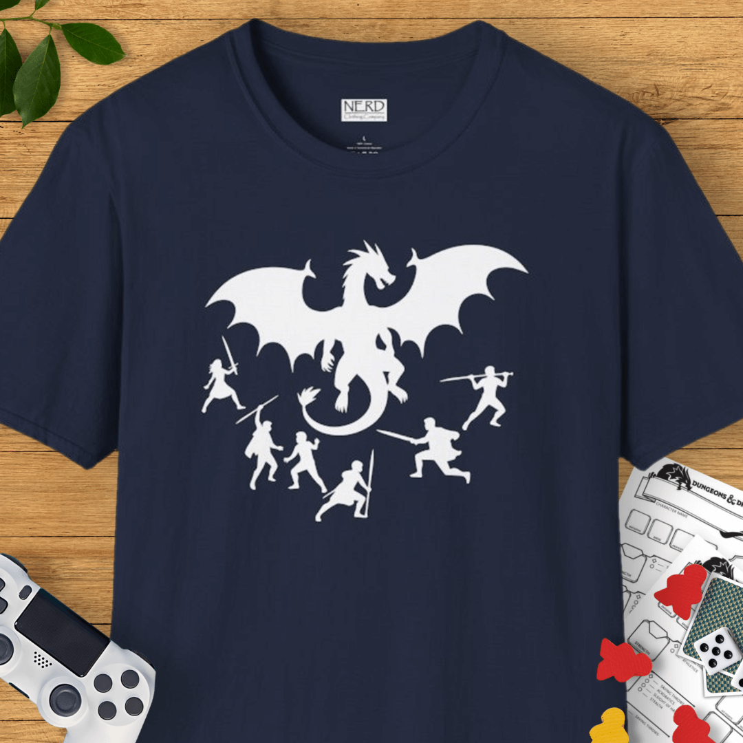 Party VS Dragon Silhouette T-Shirt