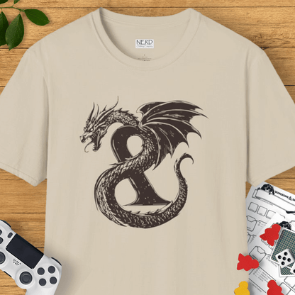 Brown Dragon Ampersand T-Shirt