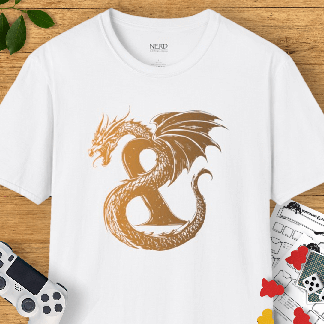 Gold Dragon Ampersand T-Shirt