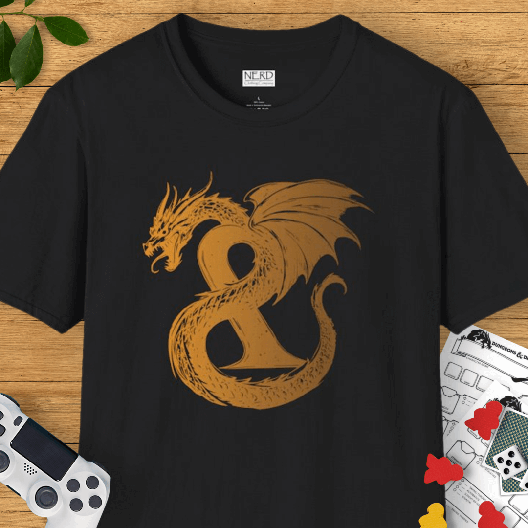 Gold Dragon Ampersand T-Shirt