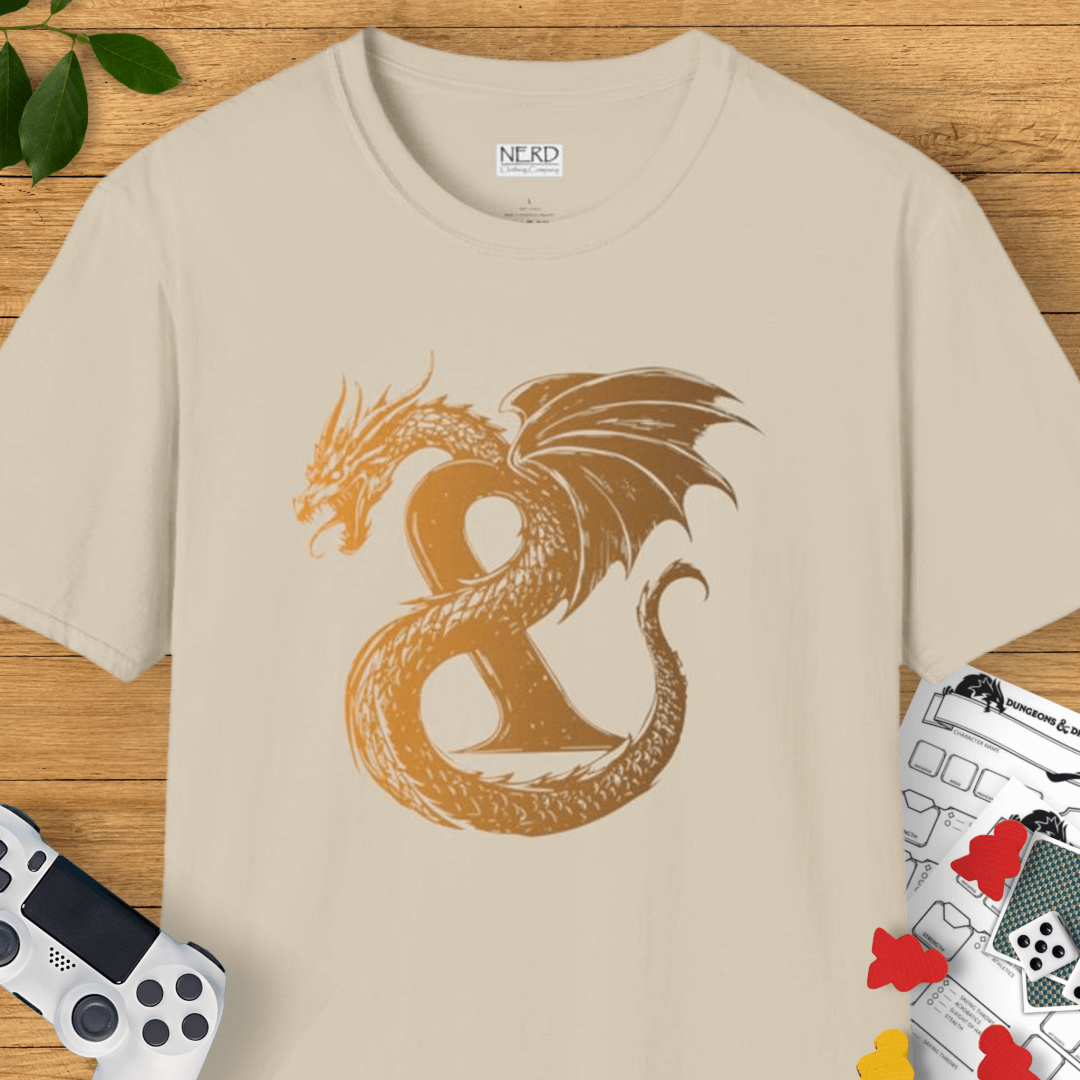 Gold Dragon Ampersand T-Shirt